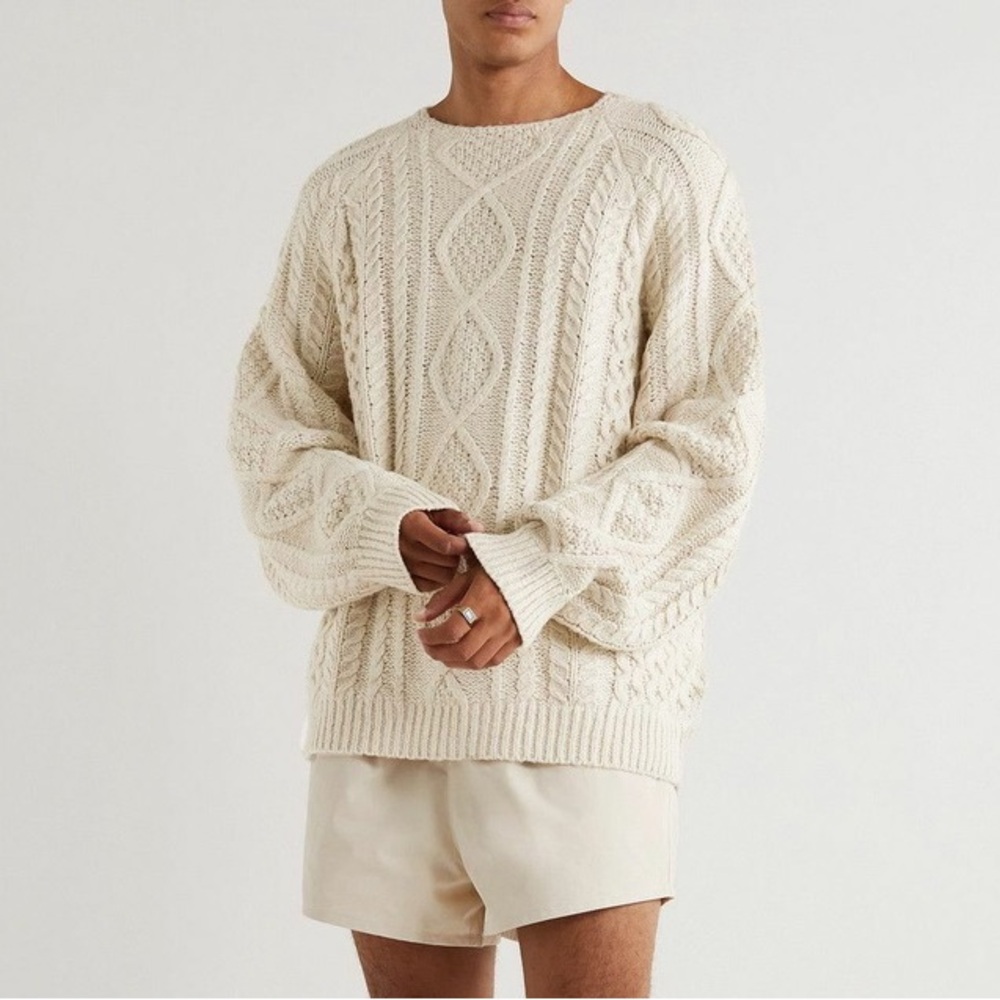 Essentials Fear of God Cable Knit Sweater